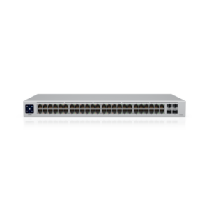 Ubiquiti UniFi 48-port Managed Gigabit Layer2 switch,  48x Gigabit Ethernet Ports w/ 32x 802.3at POE+, 4x SFP Port Touch Display 195W, 2Yr Warr